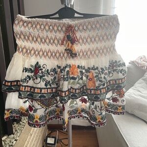 Zara emroidered skirt